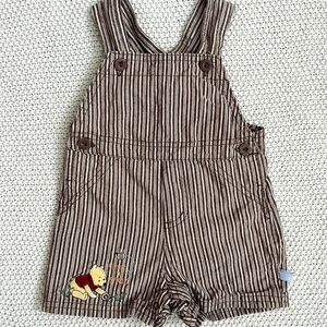 Y2K Disney Pooh Shortalls